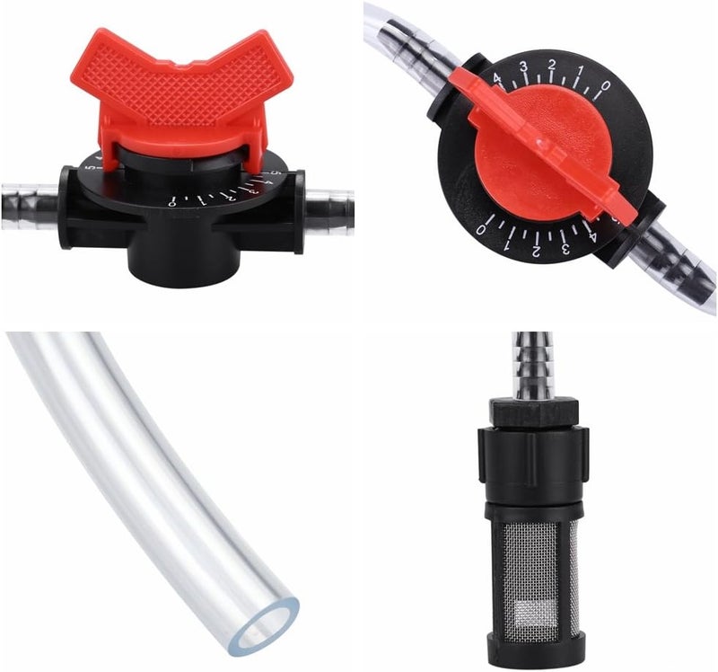 woobles Venturi Fertilizer Injector, Garden Irrigation Device Kit G3/4 Fertilizer Injector + Switch + Filter + Water Tube - Image 3